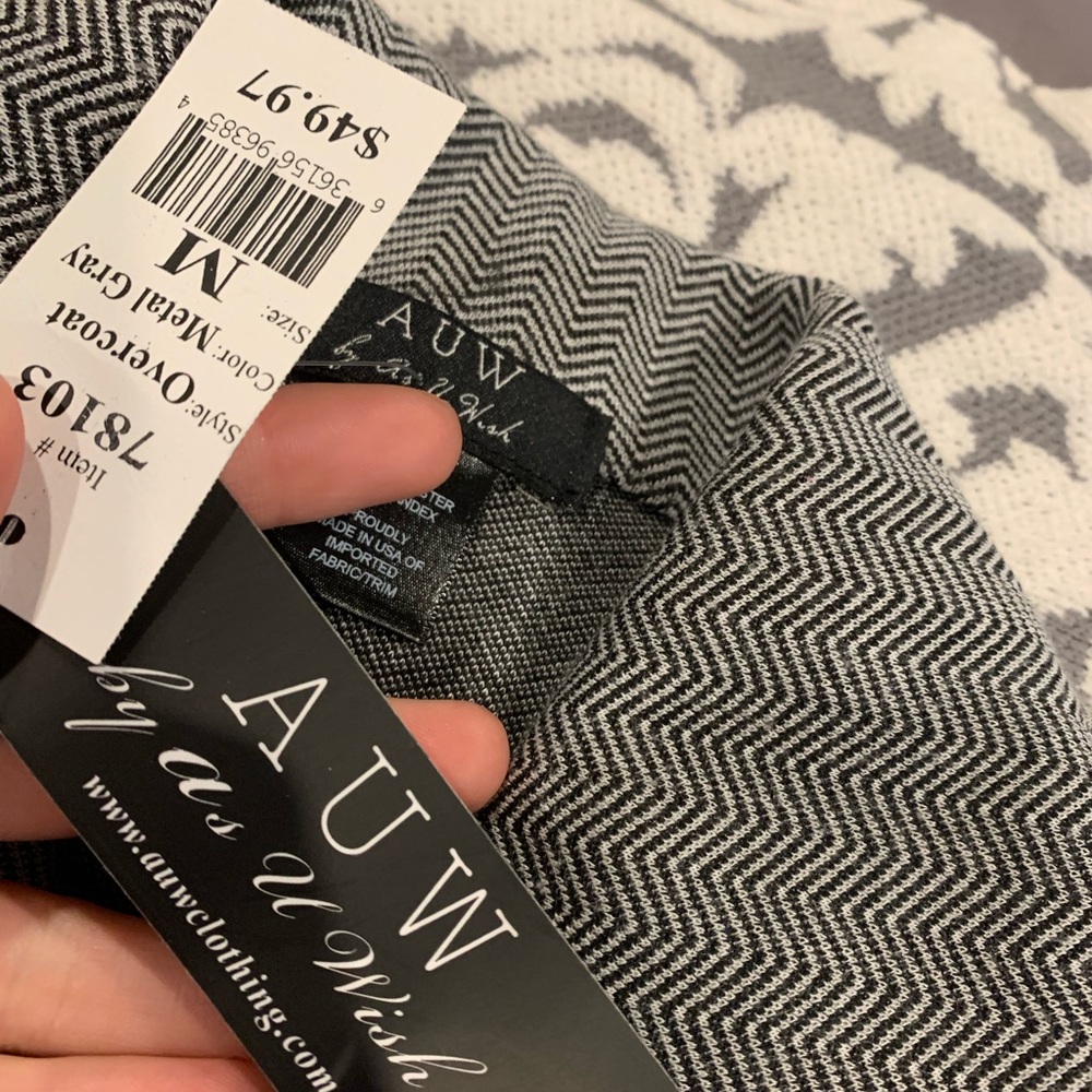 AUW Metal Gray Overcoat - Picture 5 of 13